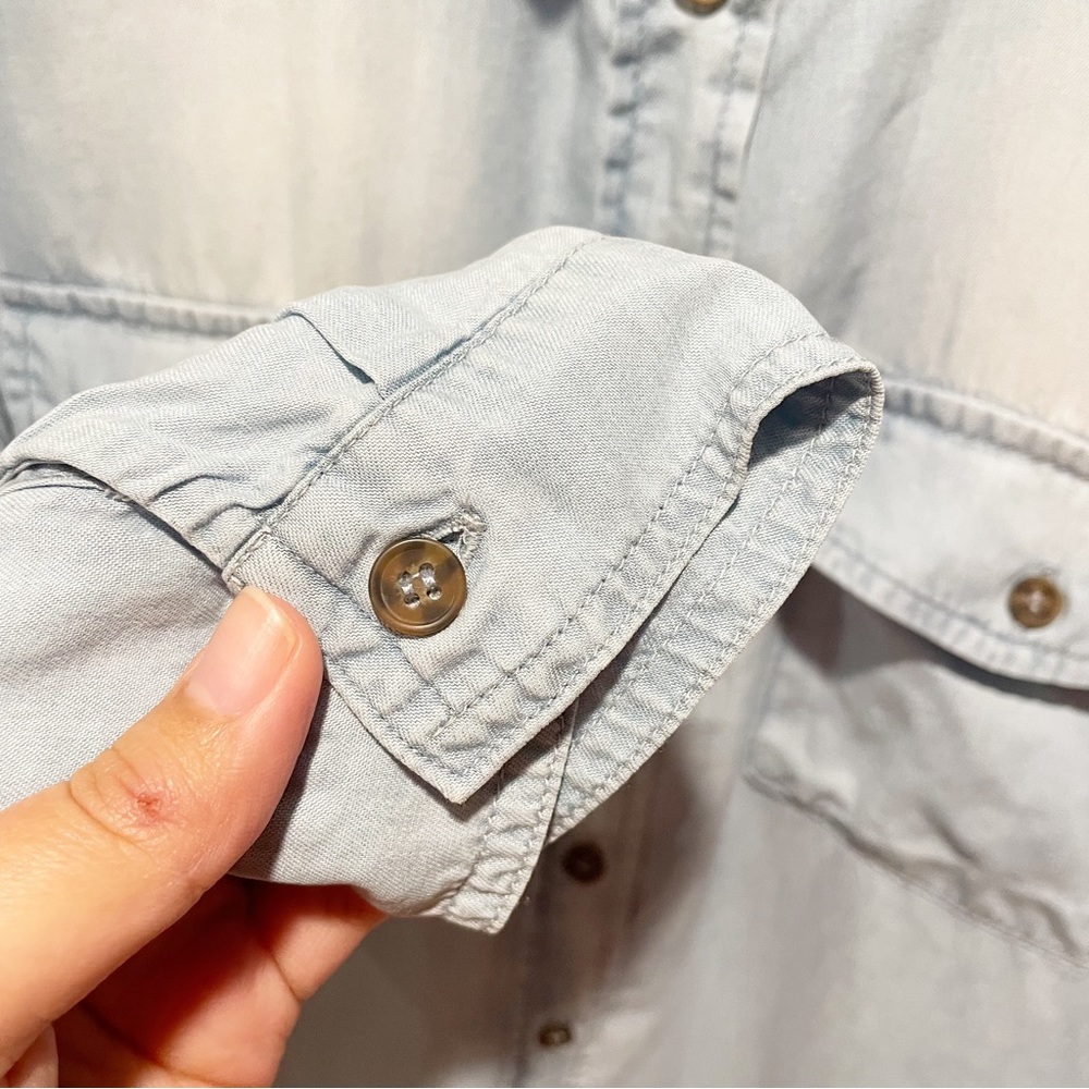 NWT LOVE TREE Women’s Tencel Denim Womens Button Up
Shirt Size Large - Picture 7 of 14